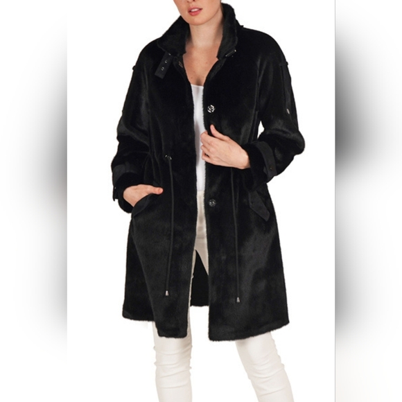 Love Token Drawstring Waist Parka Jacket - Picture 1 of 3